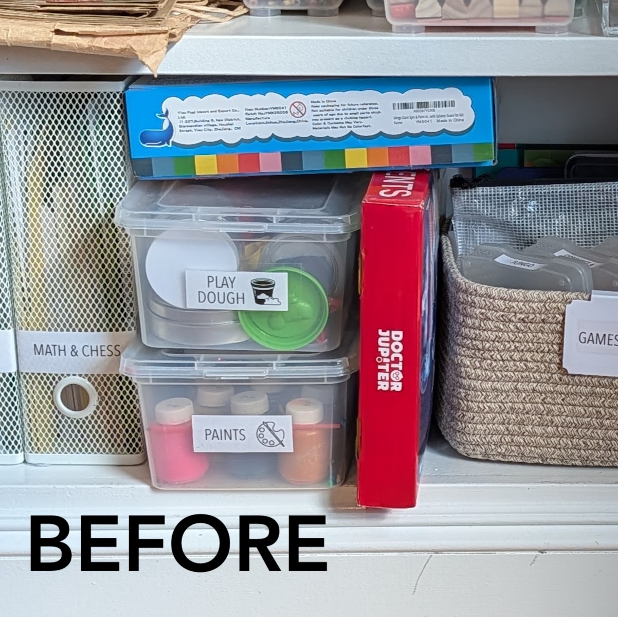 Craft bins before