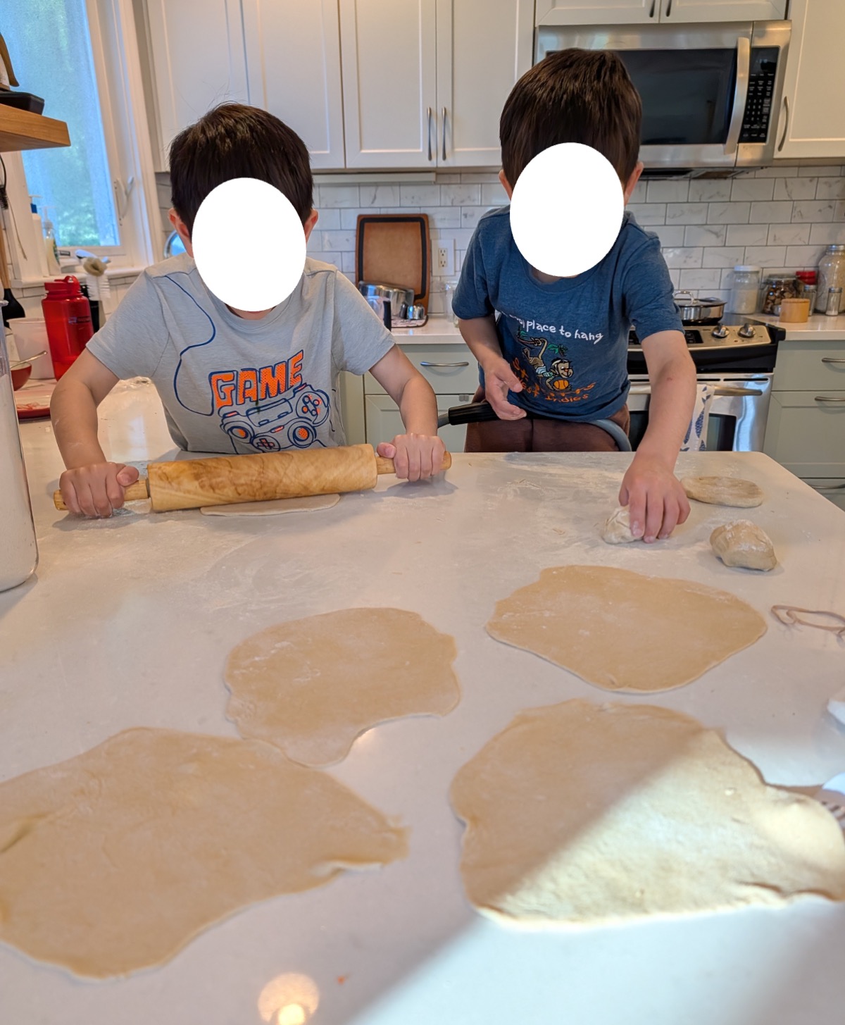 Flour counter storage
