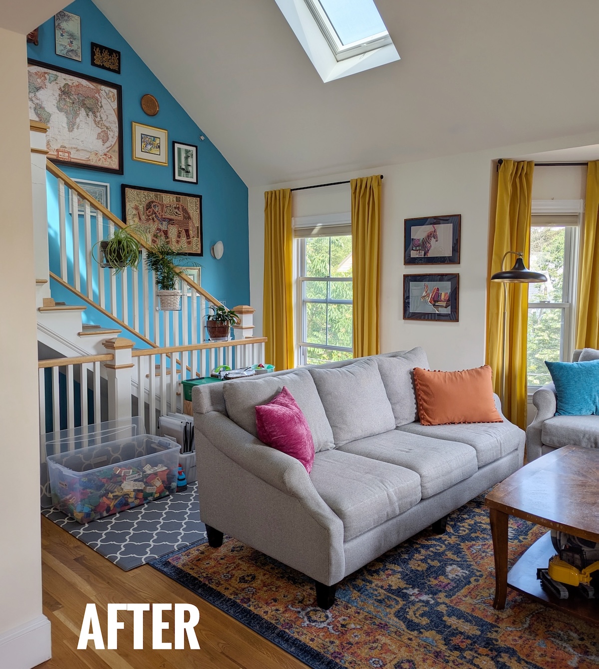 Living Room After (Stairs Angle)
