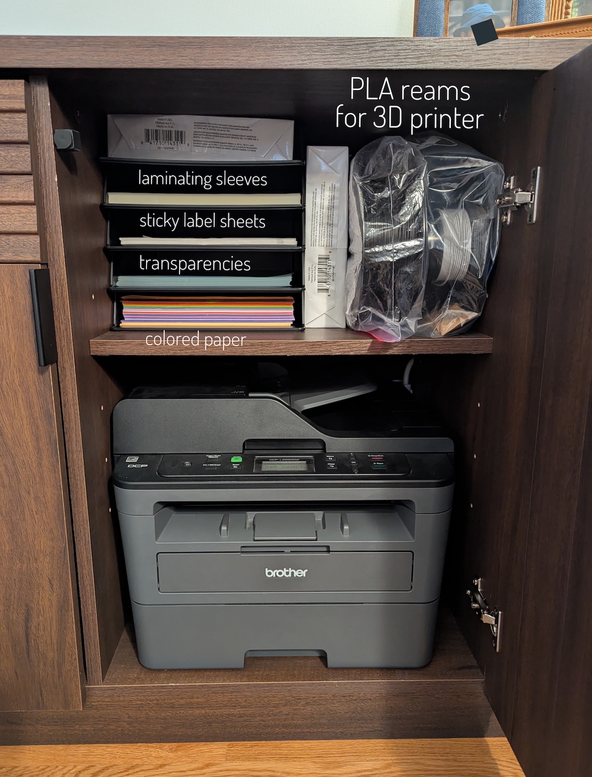 Master Bedroom Hidden Printer